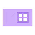 UPDATE-FRONT DOORV2.stl Fichier STL Imprimez en place Mini maison pliable avec un sapin qui gigote !・Objet imprimable en 3D à télécharger, PA1