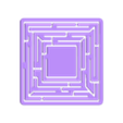square maze.stl wall decor maze form set