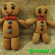 20231204_213250.jpg Amigurumi - Gingerbread Man, Snowman and Reindeer - Flexi Print in Place