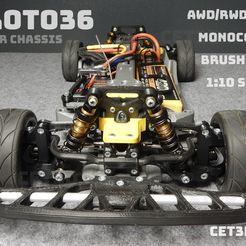 proto36-frontal-thingiverse.jpg PROTO36 RC Car Chassis