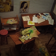 Artists-Room-Furniture-Collection_Miniature-3.png Studio Taboret  | MINIATURE ARTIST ROOM FURNITURE COLLECTION