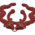 Fem-jewel-60-snakes-v5-01.png STL file fake Nose septum hook "snakes" "serpents" FAKE NIPPLE Clamps Pendant PIERCING Female Septum Barbaella male Non-Piercing Body Jewellery Bondage Weight femJ-58 3d print cnc・Design to download and 3D print