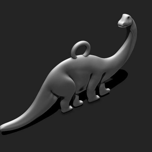 6_3DPR~1.jpg Dino Pendant Keychain - 3D STL File for 3D Printing