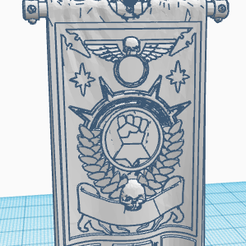 Capture.png Free STL file Fist's Banner・3D printable object to download