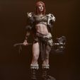Lado.jpg Barbarian Queen 3D Print