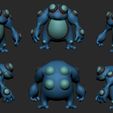 seismitoad-2.jpg Pokemon - Tympole, Palpitoad and Seismitoad with 2 poses