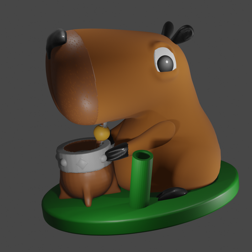 Capybara 3D model