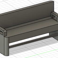 1_18-Banc-de-parc.png Fichier STL 1/18 Banc de parc / Park bench diecast・Objet imprimable en 3D à télécharger