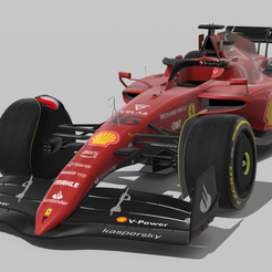 ferrari-F1-2022-3.png STL-Datei F1 2022 Ferrari F75・3D-druckbare Vorlage zum herunterladen