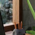 39.jpg Archivo STL Organizador de escritorio Moon - Portalápices o casa para plantas y suculentas.・Modelo de impresión 3D para descargar