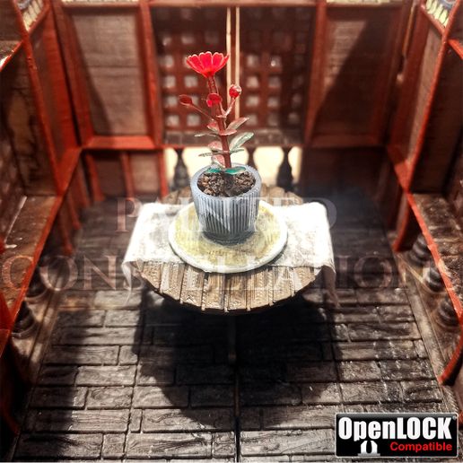 OpenLOCK compatible Wooden Floor Tile - 3D model önizlemesi