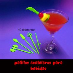 czcczx.jpg Archivo STL agitador palillos cocteleros,shaker cocktail sticks・Modelo de impresora 3D para descargar