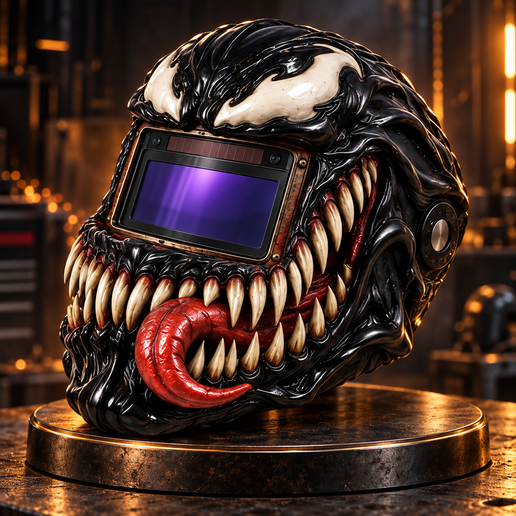 VENOM Welding Mask — Custom Shell • 110×90 mm
