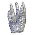 1 Hand_V1.jpg Archivo STL teléfono de mano estilo voronoi・Diseño de impresión en 3D para descargar