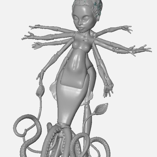 Monster High Doll mashups 3D model