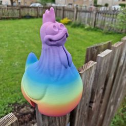 20230508_150708.jpg STL file KFC - Kentucky Fence Chicken - 2nd Chicken added・3D printing idea to download
