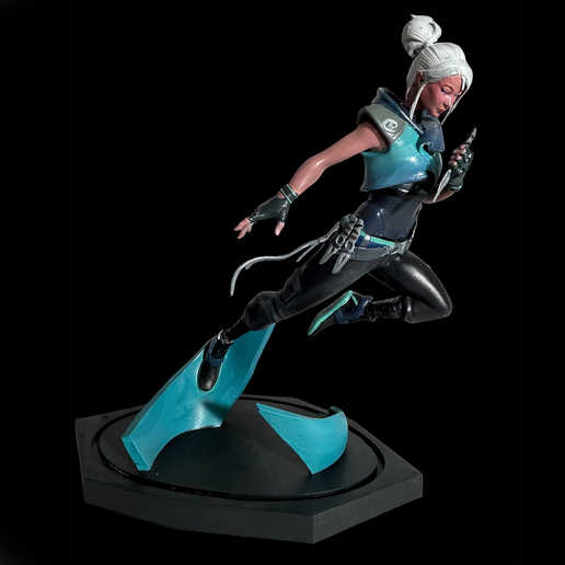 🎮 Jett Valorant for 3d print ALREADY TESTED・ STL File for 3D