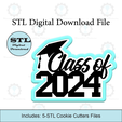 Etsy-Listing-Template-STL.png Class of 2024 Graduation Cookie Cutters | STL File