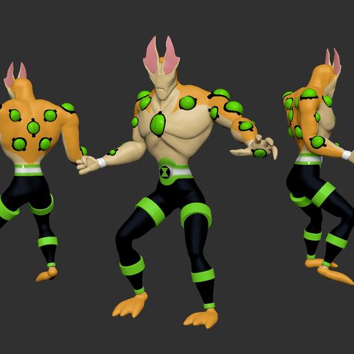 Descargar archivo STL BEN 10 - ALIEN EYE GUY • Objeto para impresora 3D ...