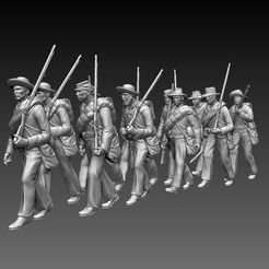 53453453443.jpg Fichier STL Soldats Confédérés guerre civile・Plan à imprimer en 3D à télécharger