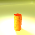 Vase6.0072.png Unique Minecraft-Style Textured Vase