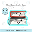 Etsy-Listing-Template-STL.png School Books Cookie Cutter | STL File