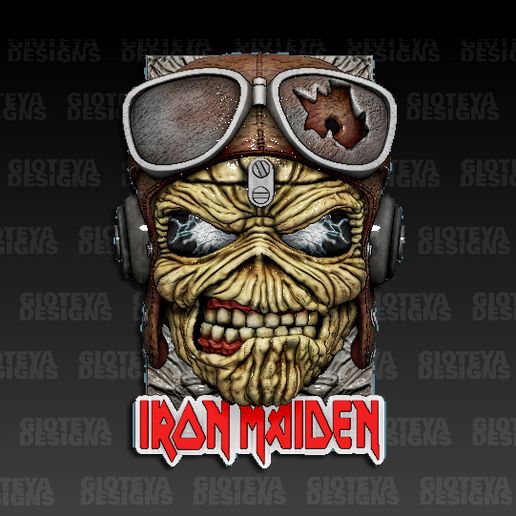 🪨 IRON MAIDEN Aces High・ STL File for 3D printing・Cults
