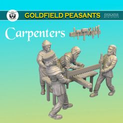 720X720-set-24-carpenters.jpg STL file Carpenters (Goldfield Peasants)・3D printing idea to download