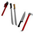 Captura-de-pantalla-2026-03-21-010556.png Urban Survival & Slasher Weapon Pack - 1/12 Scale (5 Models)