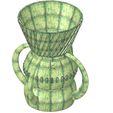 vase43-002.jpg industrial style vase cup vessel v43 for 3d-print or cnc