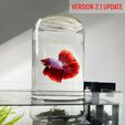 VER-2.1-UPDATE.jpg Inverted Fish Tank Holder, Betta Penthouse