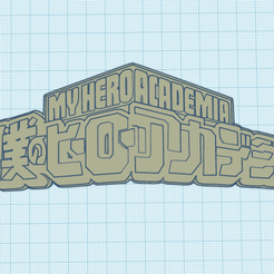 Llavero-My-hero-academia.png STL file Keychain Logo My hero academy. Boku no hero・3D print object to download