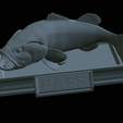Bass-mouth-2-statue-4-32.png fish Largemouth Bass / Micropterus salmoides in motion open mouth statue detailed texture for 3d printing