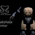 close-up.png Rakshasa armor 3d print files
