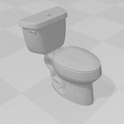 Capture-2.jpg STL file WC 1/10 for diorama or garage・3D print object to download