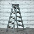 container_scale-1-10-ladder-3d-printing-175151.jpg STL file Scale 1/10 ladder・3D printable model to download