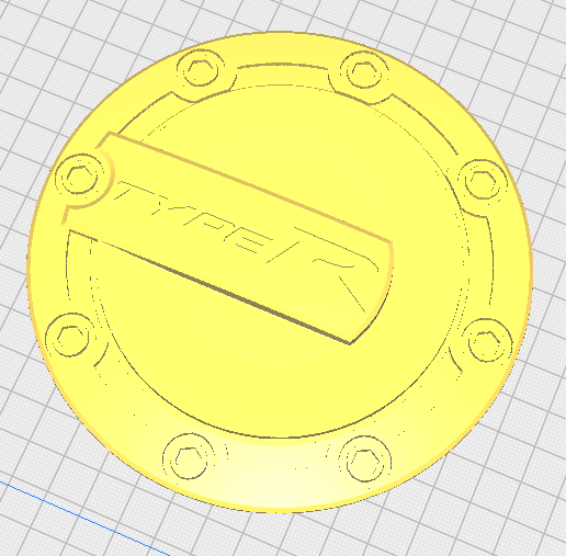 Civic 8 tank cap cover type R