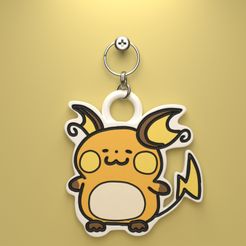 chibi-raichu-render.jpg Файл STL БРЕЛОК POKEMON CHIBI RAICHU (ПРОСТАЯ ПЕЧАТЬ БЕЗ ПОДДЕРЖКИ)・Дизайн для загрузки и 3D-печати