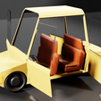 untitled4.png lowpoly yellow car