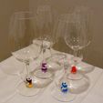 glasses_display_large.jpg Wine Glass Marker - Subtle, practical and stylish 3D printing talking point!