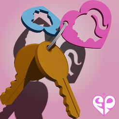 Edición_Imágenes_Barbie.png Free STL file Barbie and Ken Keychain (Barbie Keychain)・3D print model to download