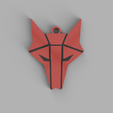 howler-logo-keychain-v22.png Red Rising Wolf Head Howler Keychain