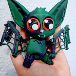 ARTICULATED HALLOWEEN BAT FLEXI WITH WEB WINGS