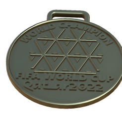 MEDALL-CAMPEONES-v0.png Archivo STL Medalla Mundial 2022 Qatar FIFA WORLD CUP CAMPEONES・Objeto imprimible en 3D para descargar