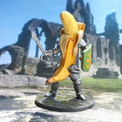 9264b450e1a3b654ddf59bd7b96d429e_display_large.JPG Бесплатный STL файл 28mm Banana Knight v2・Дизайн 3D-печати для загрузки