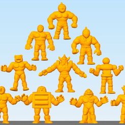 MM-111-120.jpg STL file M.U.S.C.L.E. MEN - KINNIKUMAN #111-#120・3D print design to download