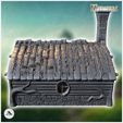 5.jpg Round-door hobbit house with rounded roof and fireplace (16) - Medieval Middle Earth Age 28mm 15mm RPG Shire