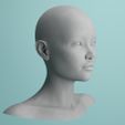 head5.jpg 3D HEAD FACE FEMALE CHARACTER FEMALE TEENAGER PORTRAIT DOLL BJD LOW-POLY 3D MODEL