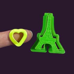 IMG_20200624_000213.jpg STL file Eiffel Tower and Travel Case. Cutter with Stamp/Seal・3D printer model to download