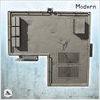 5.jpg Corner Modern Industrial Prefab Dwelling with Staircase and Ventilation System (34) - Modern WW2 WW1 World War Diaroma Wargaming RPG Mini Hobby